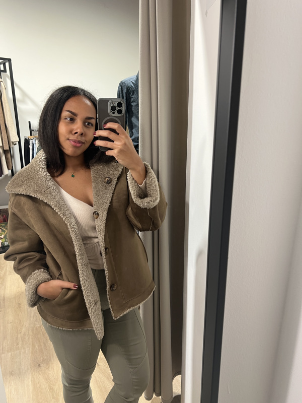 ZILCH obojsranný koženka/tedy kabát. 52FFC80.038