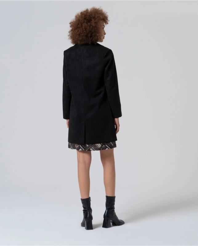 SURKANA Dámsky čierny velvetový kabátik/ blejzer. 555LISU322 4