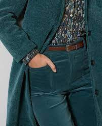 SURKANA Dámsky petrolejový zimný kabát. 565MASE411 2