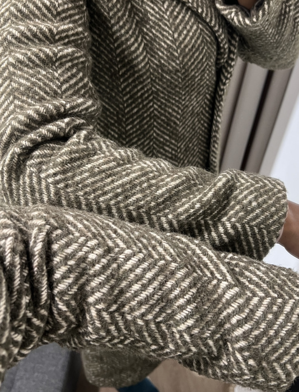 PAZ TORRAS zelený vlnený kabát. I25772 1