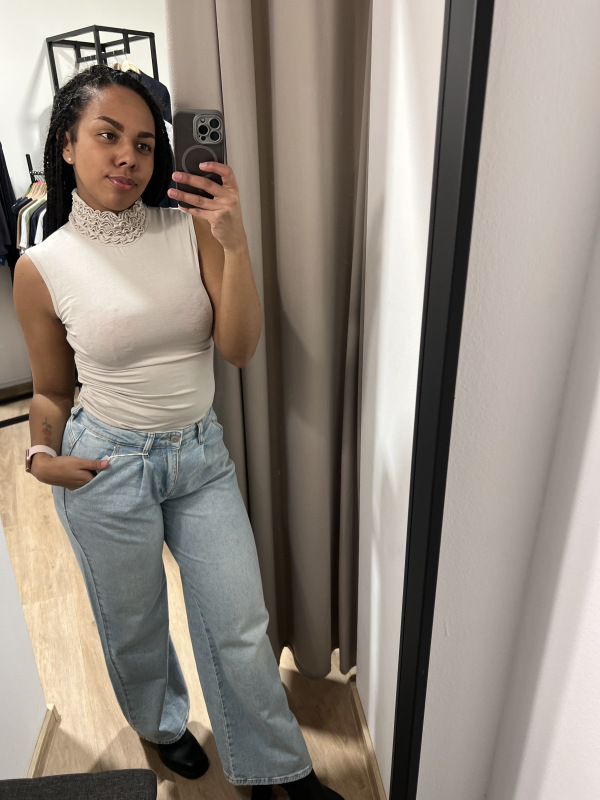 GREENPOINT Široké modré rifle. GPS25SPJ420 1