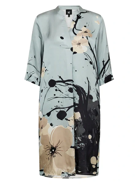 NÜ Dámske vzorované šaty modré. CILJE 2