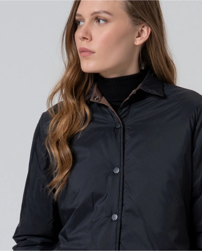 SURKANA Dámska prechodná obojstranná bunda, čierno hnedá.555OMCA421 3