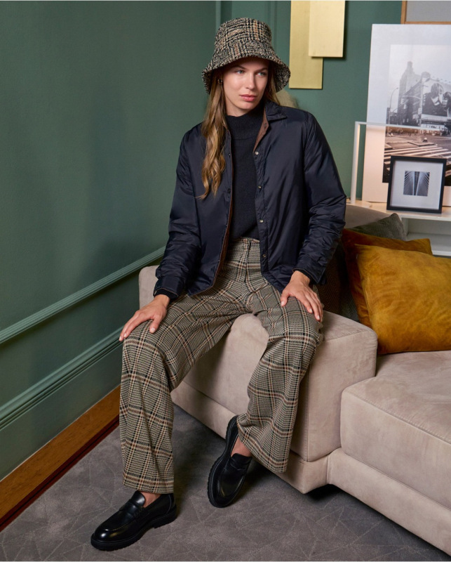 SURKANA Dámska prechodná obojstranná bunda, čierno hnedá.555OMCA421 2