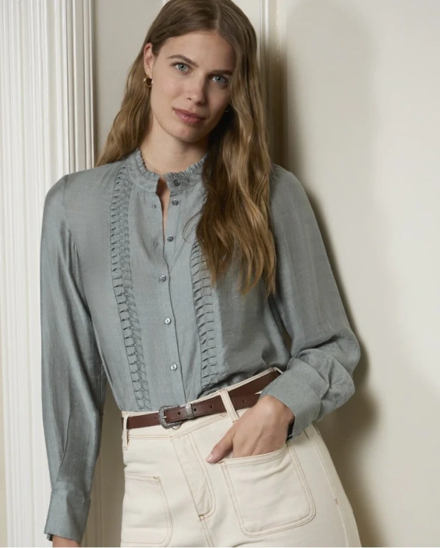 Surkana oceľovo modrá blúzka. 555OMSA127